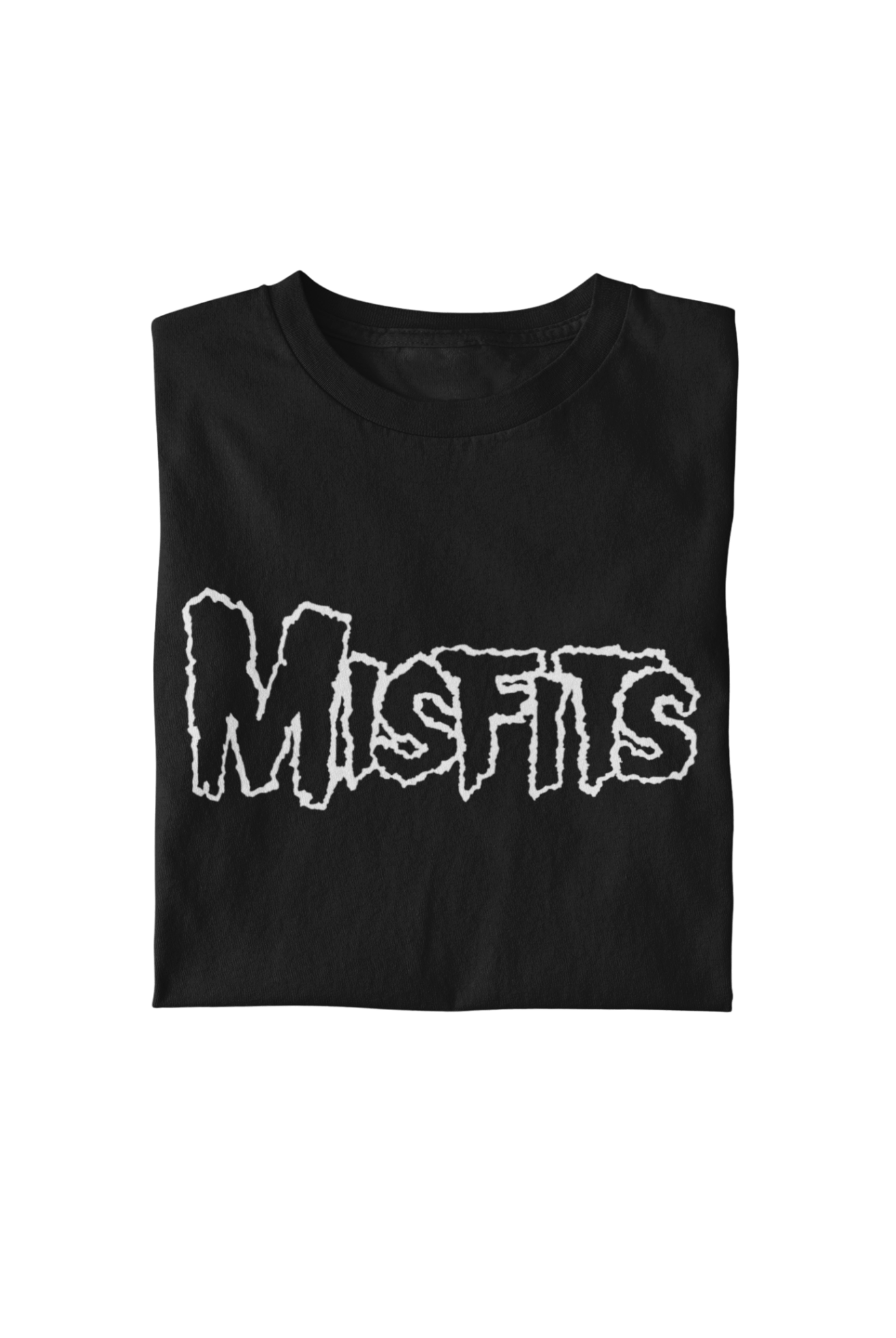 Misfits White Drip Logo Officially Licensed Mens T Shirt Black