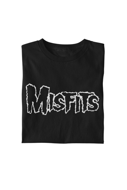 Misfits White Drip Logo Officially Licensed Mens T Shirt Black