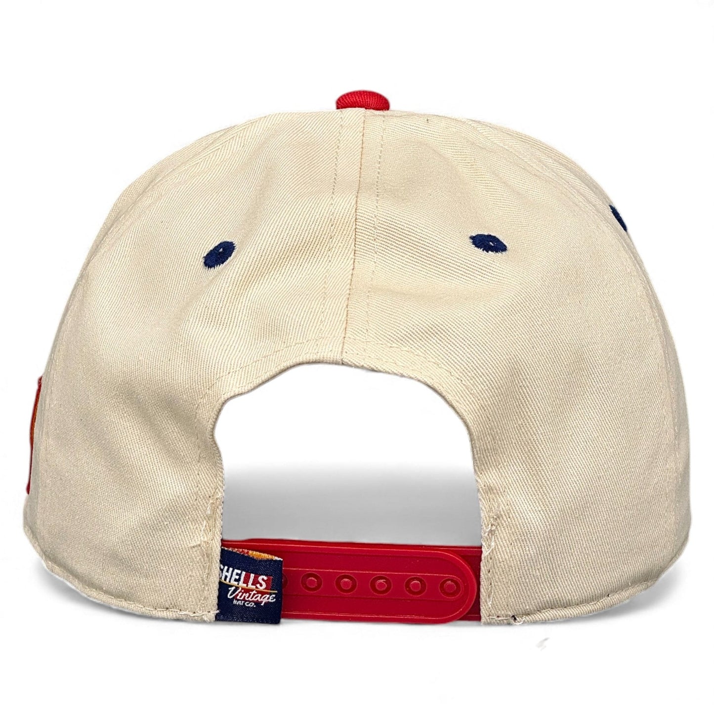 Mississippi Snapback Hat - The Magnolia (Cream/Red)