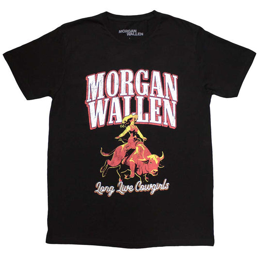 Morgan Wallen Long Live Cowgirls T Shirt Black Officially Licensed