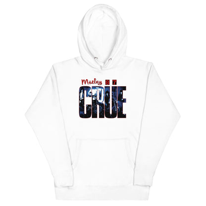 Motley Crue 1987 Tour Vintage Classic Mens Officially Licensed Hoodie White