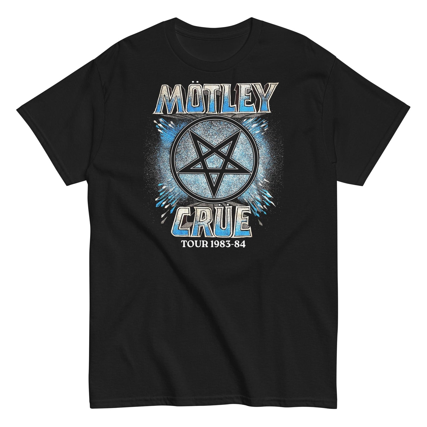 Motley Crue 83-84 Tour Mens T Shirt Black