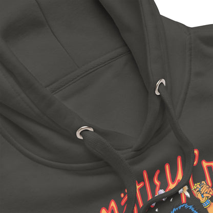 Motley Crue Allister Dome Classic Mens Officially Licensed Hoodie Charcoal