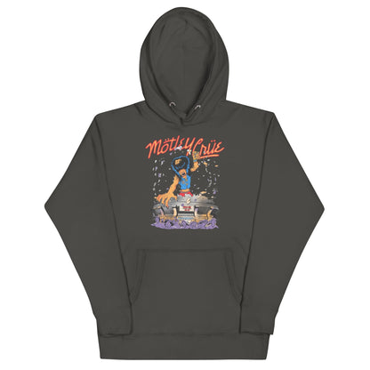 Motley Crue Allister Dome Classic Mens Officially Licensed Hoodie Charcoal