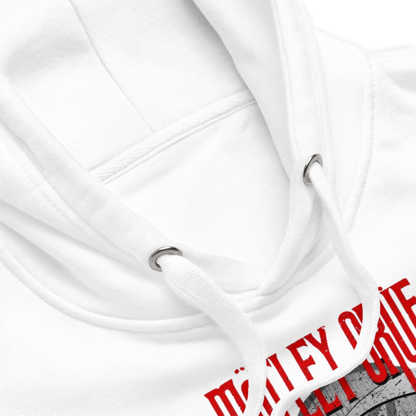 Motley Crue Allister Reaper Classic Mens Officially Licensed Hoodie White