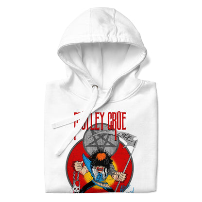 Motley Crue Allister Reaper Classic Mens Officially Licensed Hoodie White