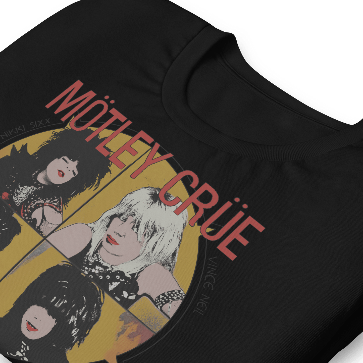 Motley Crue Always on Tour Officially Licensed Mens T Shirt Black