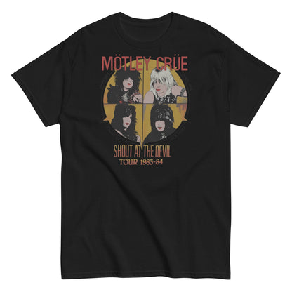 Motley Crue Always on Tour Officially Licensed Mens T Shirt Black