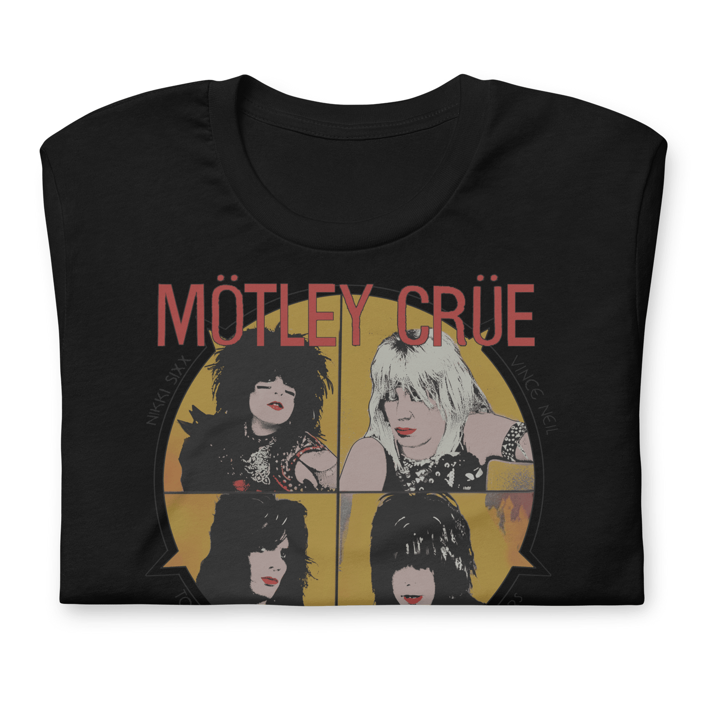 Motley Crue Always on Tour Officially Licensed Mens T Shirt Black