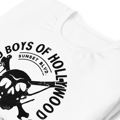 Motley Crue Bad Boys of Hollywood Officially Licensed Mens T Shirt White