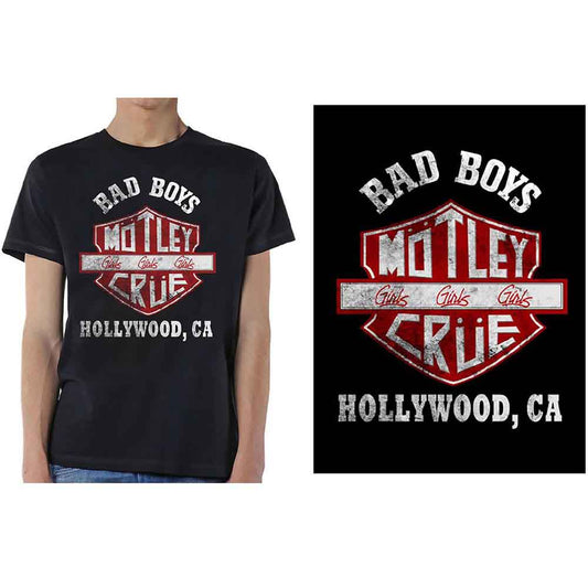 Motley Crue Bad Boys Shield [T-Shirt] Officially Licensed