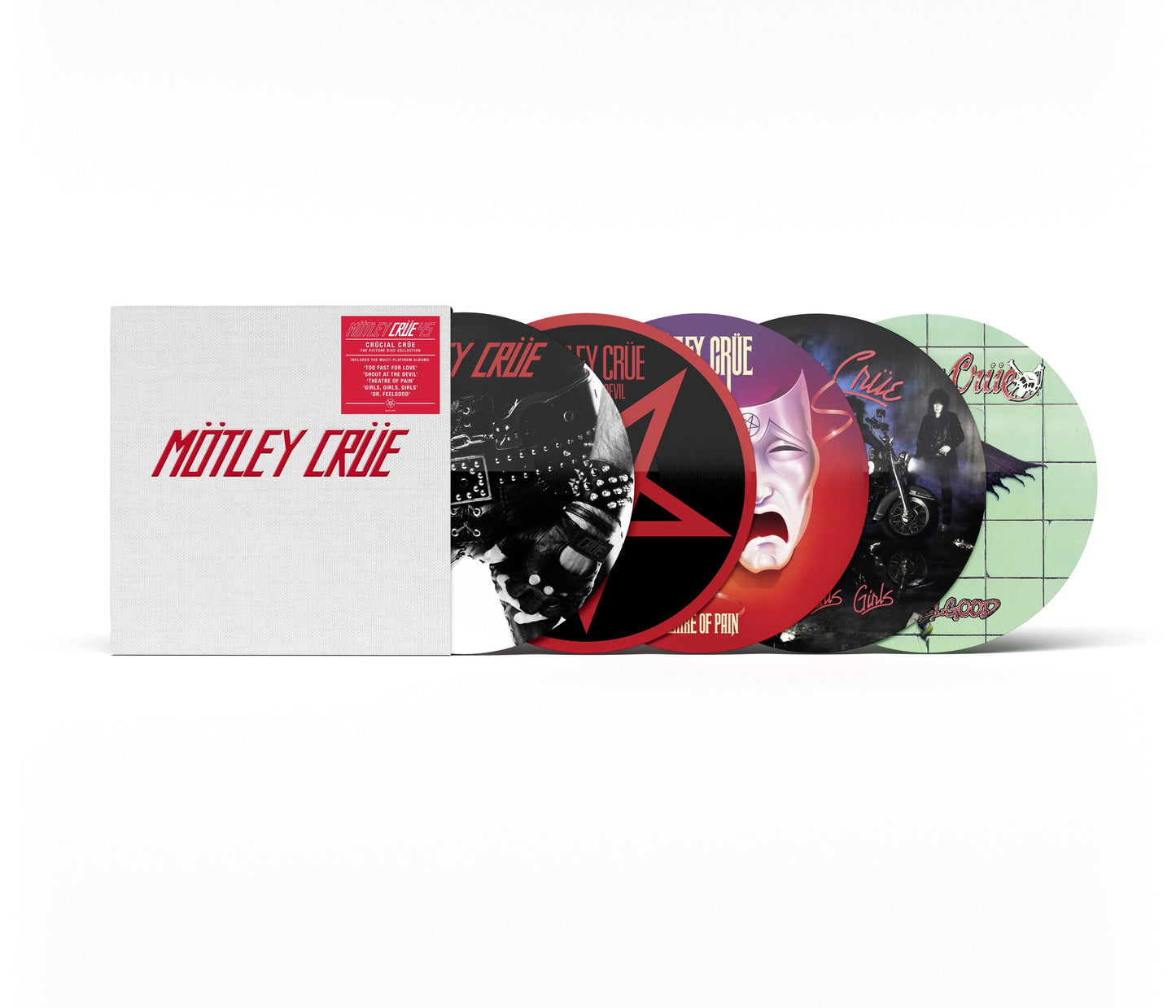 Motley Crue - Crucial Crue (45Th Anniversary) [Deluxe Box Set] [Picture Disc 5Lp] [Vinyl] Vinyl Record