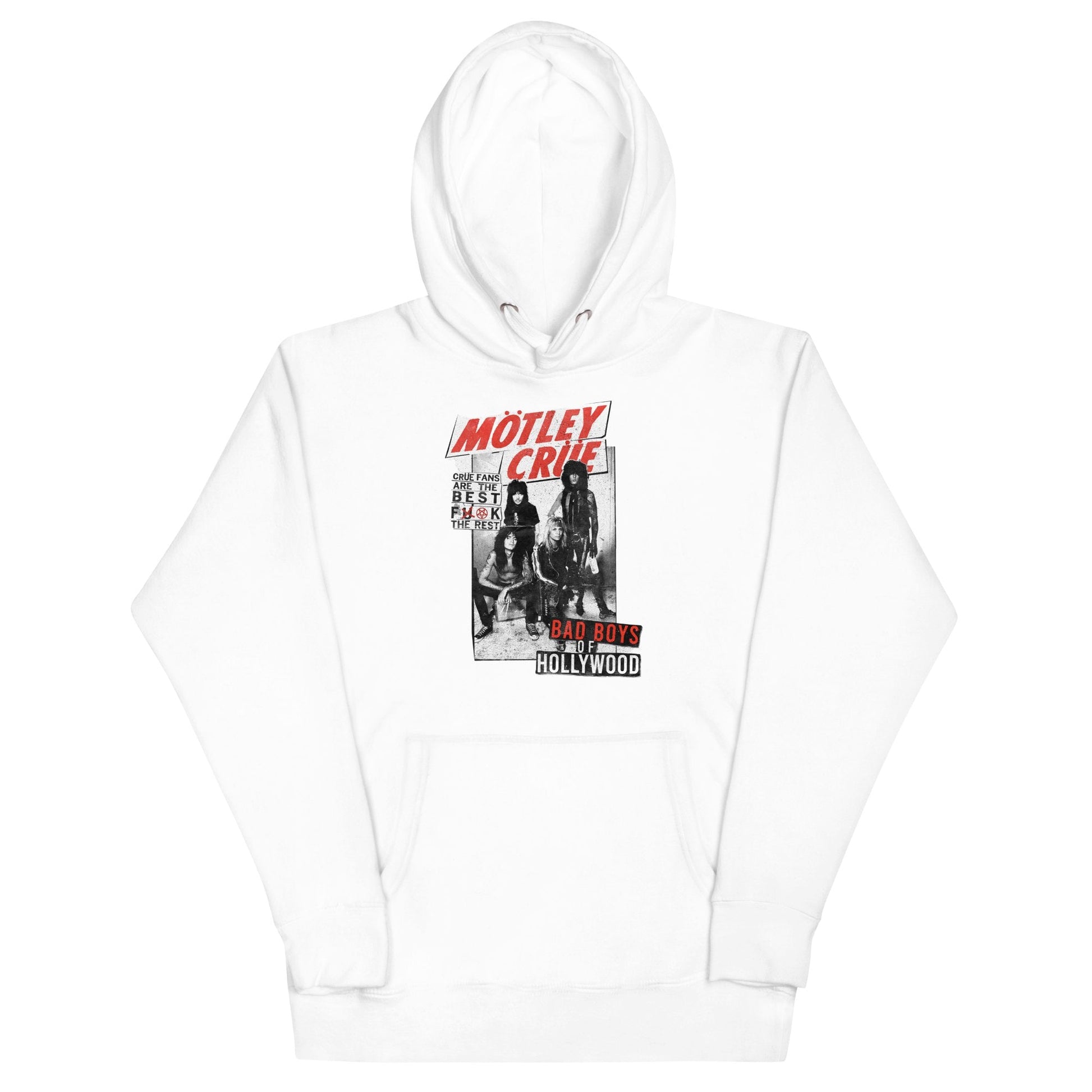 Motley Crue Crue Fans Classic Mens Officially Licensed Hoodie White
