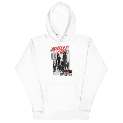 Motley Crue Crue Fans Classic Mens Officially Licensed Hoodie White