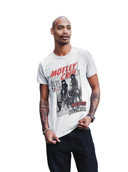 Motley Crue Crue Fans Jumbo Print Mens T Shirt White