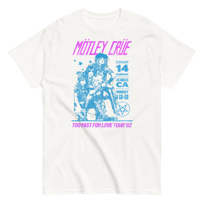Motley Crue Fast Love Officially Licensed Mens T Shirt White