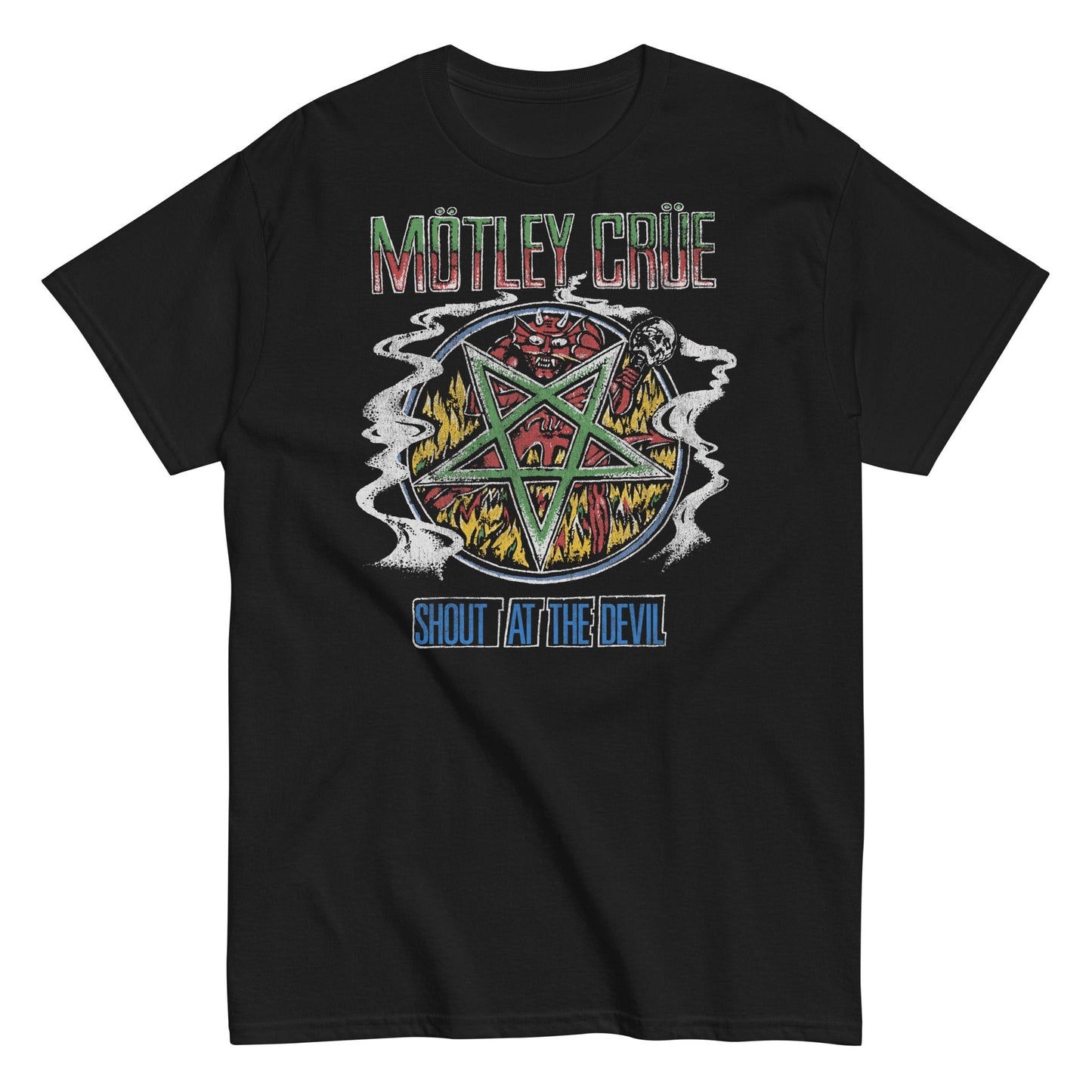 Motley Crue Ganja Shout Mens T Shirt Black