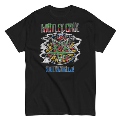 Motley Crue Ganja Shout Officially Licensed Mens T Shirt Black