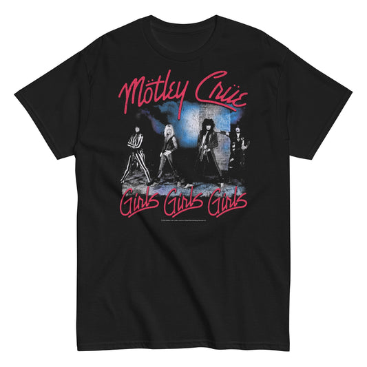 Motley Crue Girls Girls Girls Mens T Shirt Black