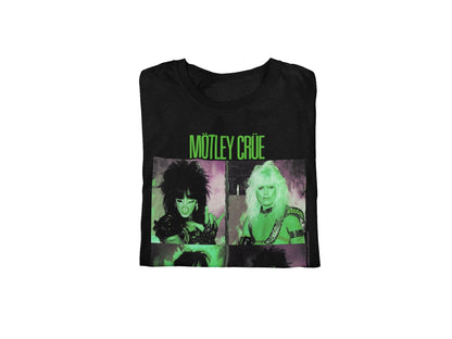 Motley Crue Green Shout Mens T Shirt Black