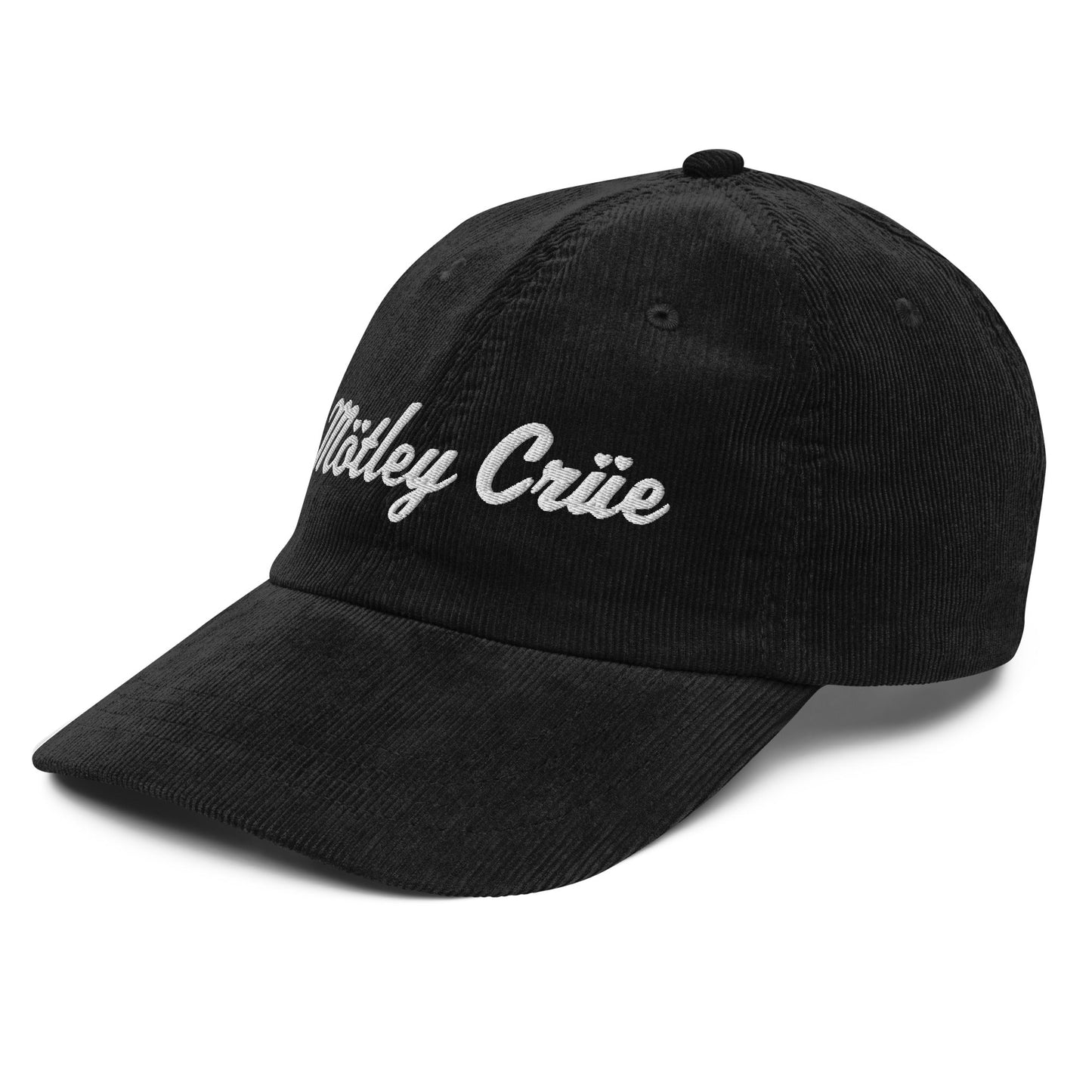 Motley Crue HD Embroidered Corduroy Hat Black Officially Licensed