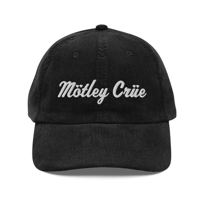 Motley Crue HD Embroidered Corduroy Hat Black Officially Licensed