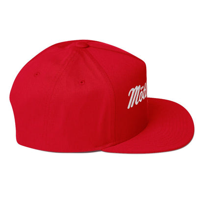 Motley Crue HD Embroidered Snapback Hat Red Officially Licensed