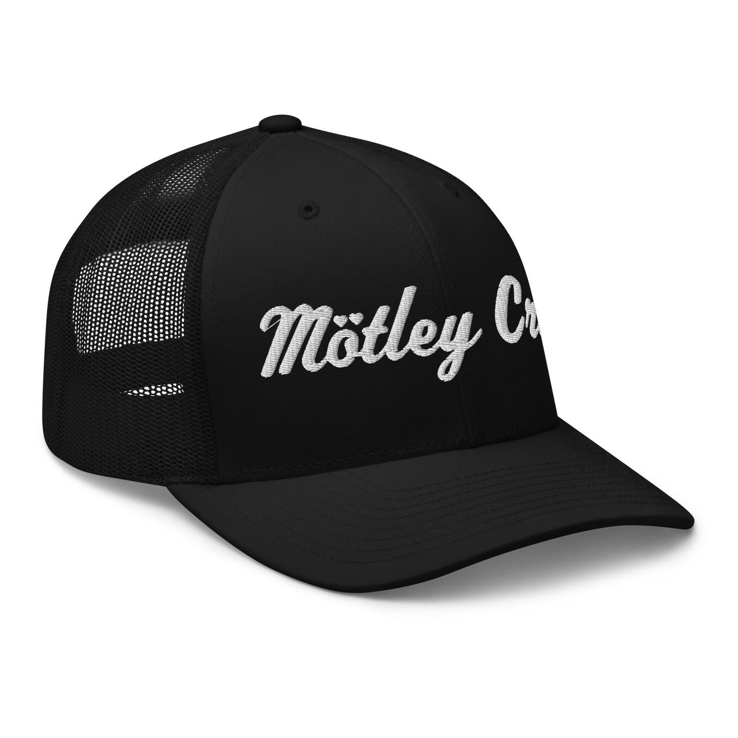 Motley Crue HD Embroidered Trucker Hat Black Officially Licensed