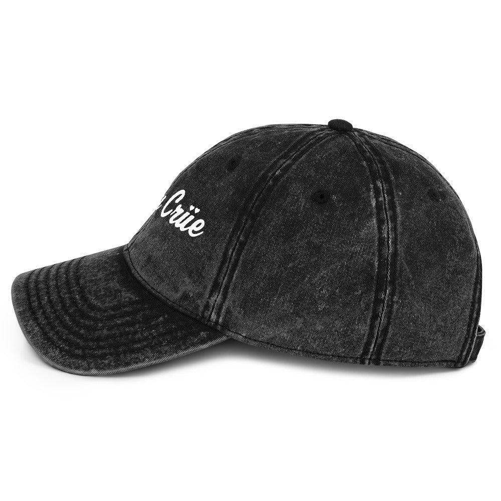 Motley Crue HD Embroidered Vintage Cotton Twill Hat Black Officially Licensed
