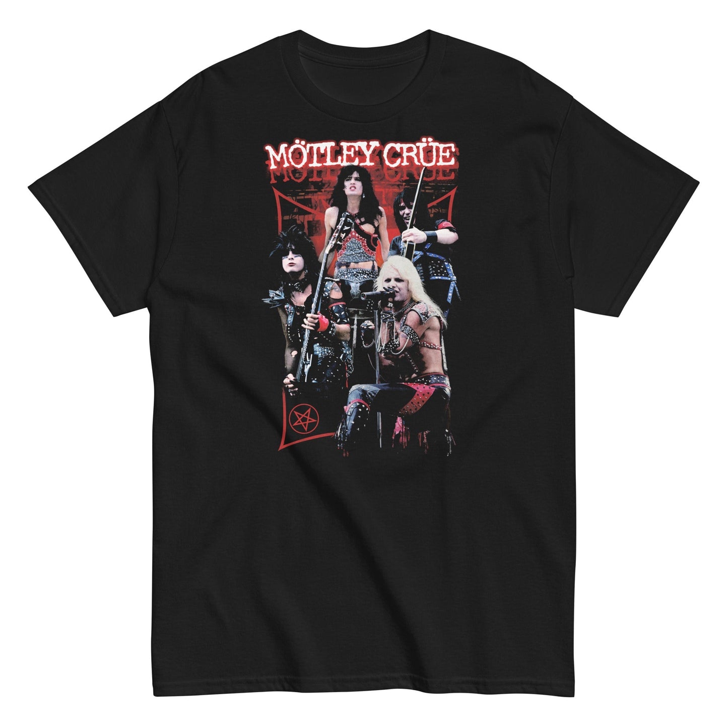 Motley Crue Live Mens T Shirt Black