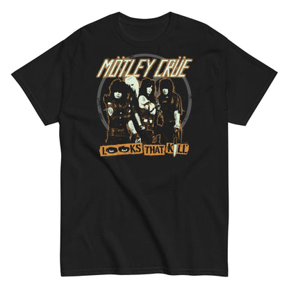 Motley Crue Looks TOfficially Licensed Hat Kill Officially Licensed Mens T Shirt Black