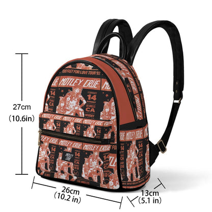 Motley Crue Mini Vegan Leather Backpack