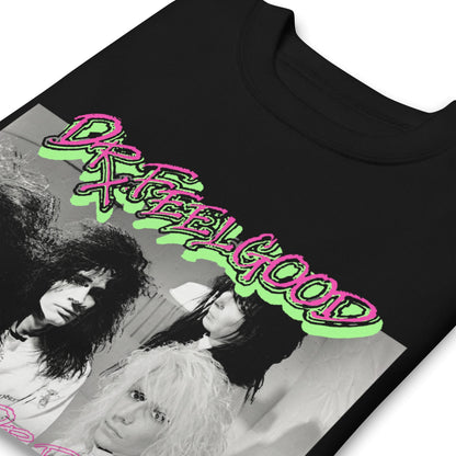 Motley Crue Neon Trip Dr. Feelgood Jumbo Print Mens Sweatshirt Black