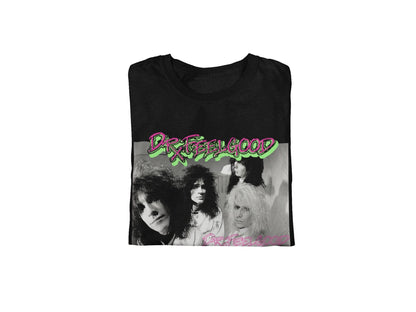 Motley Crue Neon Trip Dr. Feelgood Mens T Shirt Black