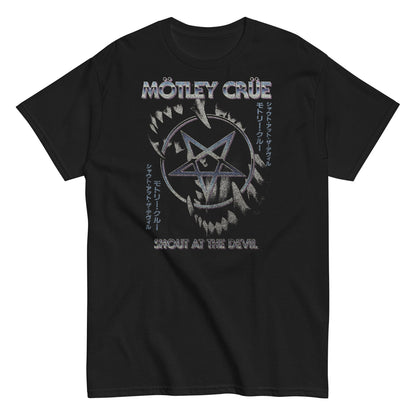 Motley Crue Pentagram Officially Licensed Mens T Shirt Black