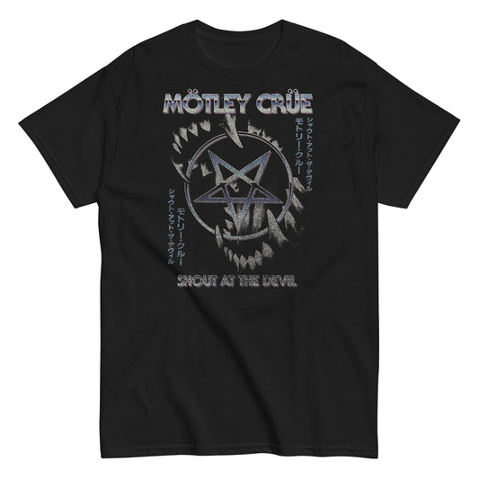 Motley Crue Pentagram Mens T Shirt Black