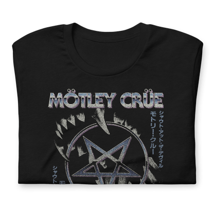 Motley Crue Pentagram Officially Licensed Mens T Shirt Black