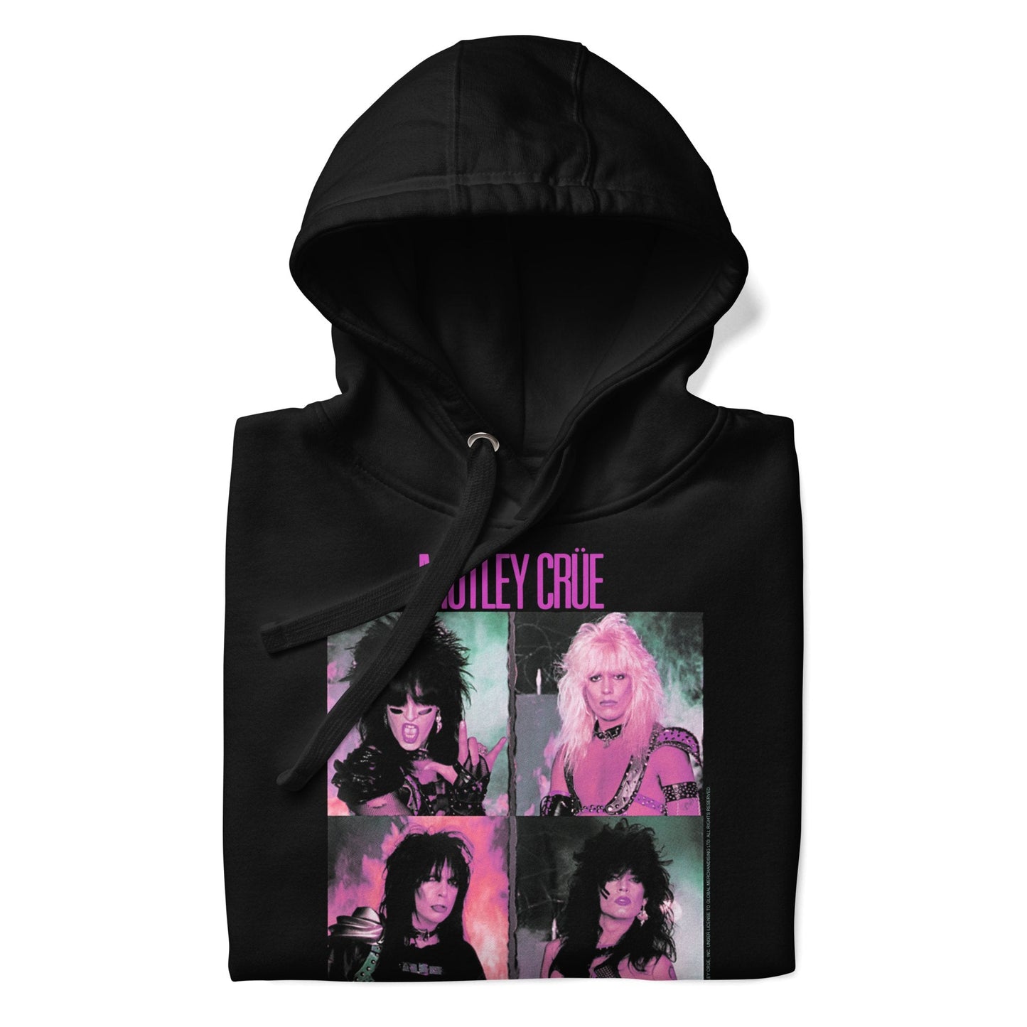 Motley Crue Pink Shout Classic Mens Hoodie Black