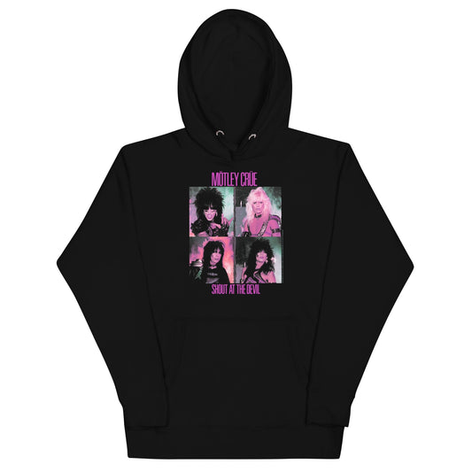 Motley Crue Pink Shout Classic Mens Hoodie Black