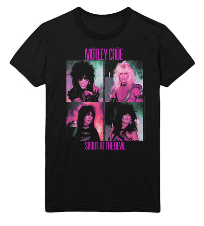 Motley Crue Pink Shout Mens T Shirt Black