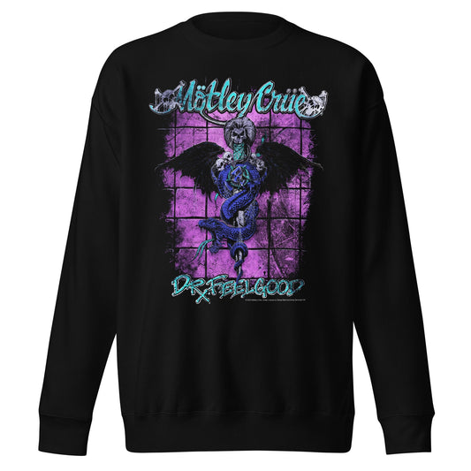 Motley Crue Pop Dr. Feelgood Jumbo Print Mens Sweatshirt Black