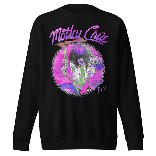 Motley Crue Purple Allister Jumbo Print Mens Sweatshirt Black