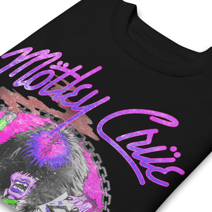 Motley Crue Purple Allister Jumbo Print Mens Sweatshirt Black