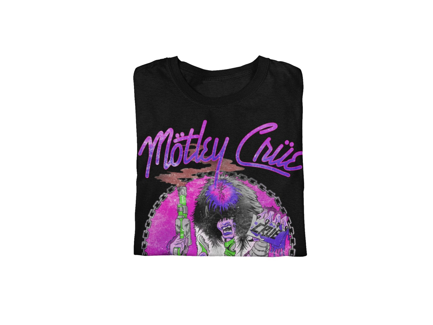 Motley Crue Purple Allister Mens T Shirt Black