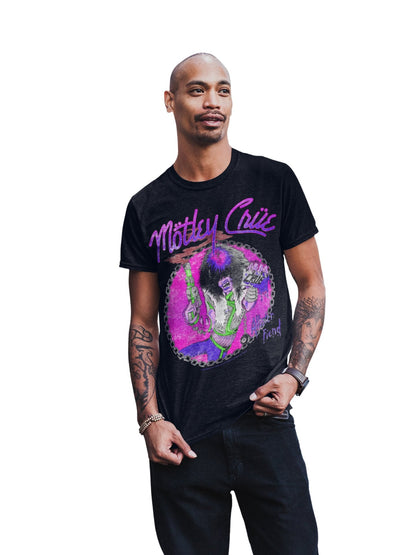 Motley Crue Purple Allister Mens T Shirt Black