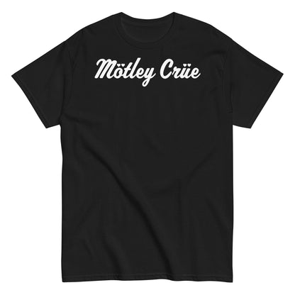 Motley Crue Script Logo Officially Licensed Mens T Shirt Black