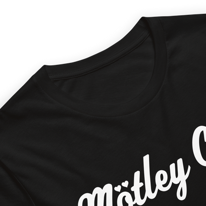 Motley Crue Script Logo Officially Licensed Mens T Shirt Black