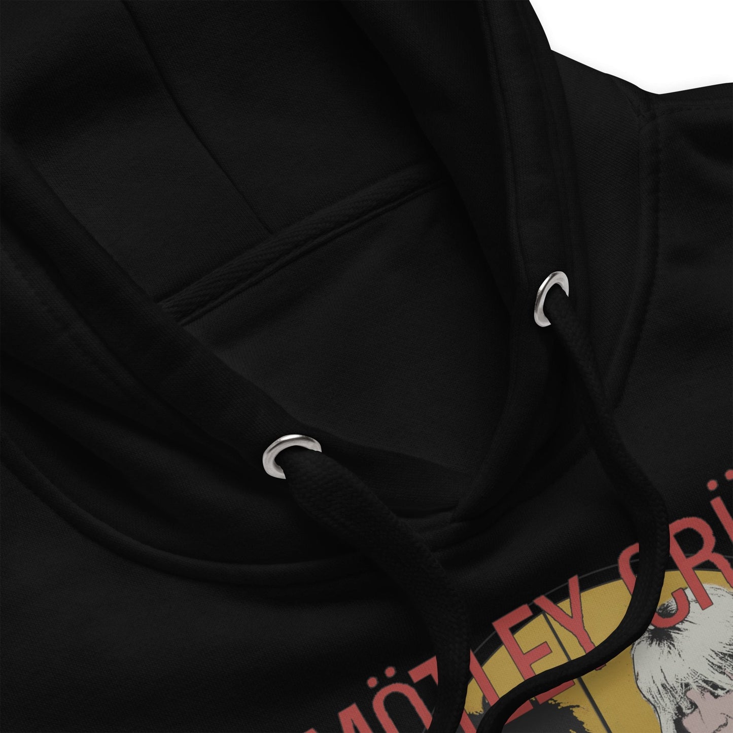 Motley Crue Shout 83/84 Tour Classic Mens Officially Licensed Hoodie Black