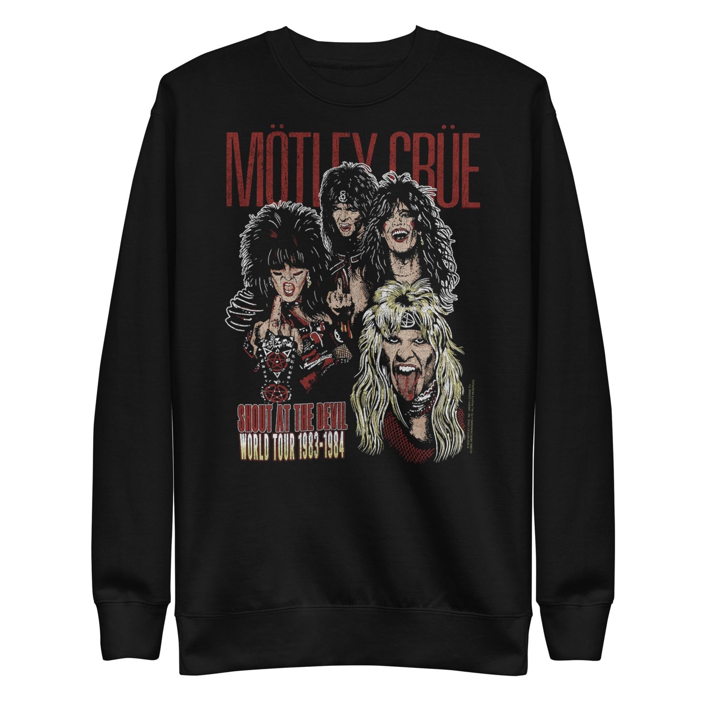 Motley Crue Shout at the Devil Mens Sweatshirt Black