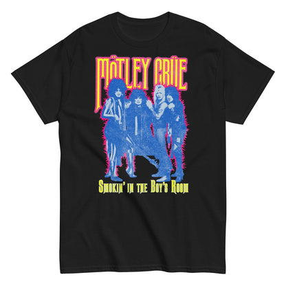 Motley Crue Smokin' in the Boy's Room Officially Licensed Mens T Shirt Black
